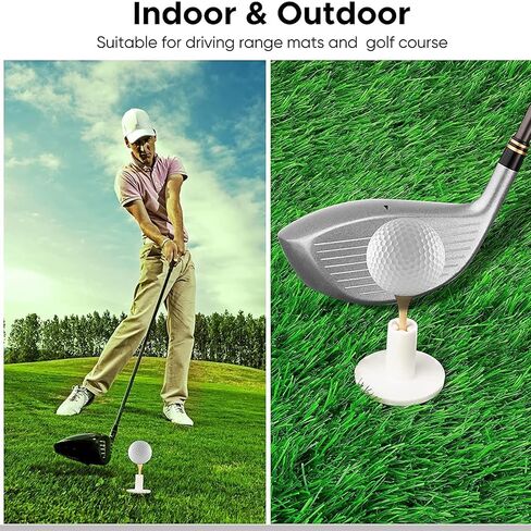 Rubber Golf Holder Set for Driving Range, Golf Rubber Tees Practice for Golf Hitting Mats Outdoor Indoor, 1.5 Inch Holder Tees, Universal with Artificial Turf Golf Mats in Saudi Arabia