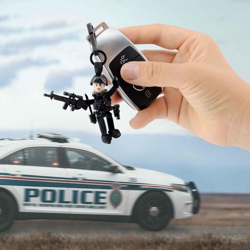 PARAELVES Police Keychain, Paracord DIY Car Keys Keychain, for People of All Ages, Great Handmade Gift in Saudi Arabia