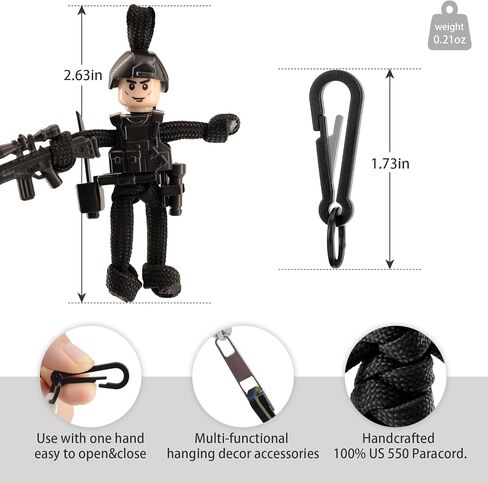 PARAELVES Police Keychain, Paracord DIY Car Keys Keychain, for People of All Ages, Great Handmade Gift in Saudi Arabia