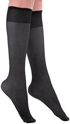 Grandeur Hosiery Women's Ladies Plus Size Queen Sheer Support Knee High Stockings 3-Pack Nude 2X in Saudi Arabia
