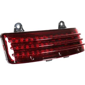 Tri-Bar LED Rear Tail Brake Fender Tip Light For Harley Street Glide FLHX 2014-2023 (Red)