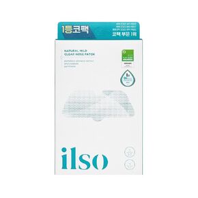 ILSO Natural MILD Clear Nose Pack, Blackhead Remover for Nose | Korean Skin Care 5 PCS