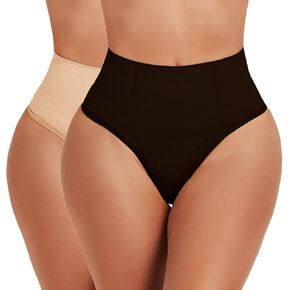 JELLYOGA Womens Tummy Control Shapewear Thong Panties Shaper Underwear