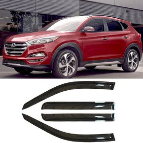 94657 Side Window Wind Deflector,4pcs Outside Mount Style Dark Smoke Nice Sun Rain Guards Set,Window Visors fit for 2008-2017 Buick Enclave