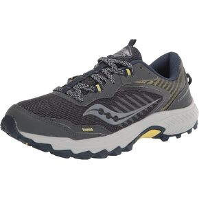 Saucony Women's Excursion Tr15, Black/Mint/Yellow, 8 M
