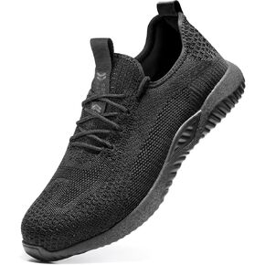 Furuian Steel Toe Shoes for Men Comfortable Safety Shoes Non Slip Steel Toe Sneakers Warehouse Industry Contstruction Mens Work Shoes
