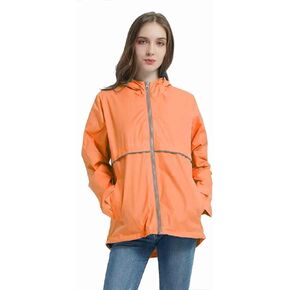 SUNDAY ROSE Women Rain Jacket Lightweight Waterproof Raincoat Hooded Windbreaker