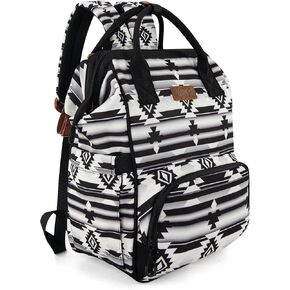 Montana West x Wrangler Diaper Bag Backpack, Multifunction Waterproof Travel Essentials Large Capacity Unisex Baby Bags with Stroller Straps and Insulated Pockets