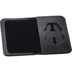 Perfect Fit Shield Wallets CBP Badge Holder US Customs Border Control Eagle Shield Badge Wallet Black Leather Hidden Badge and ID Holder (cutout 587)