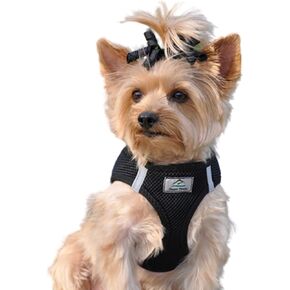 CHOKE FREE REFLECTIVE STEP IN ULTRA HARNESS - BLACK - AMERICAN RIVER (Small) by Doggie Design