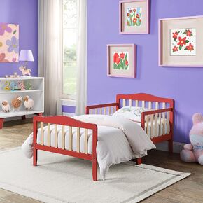 Olive & Opie Twain Toddler Bed, Natural/Black in Saudi Arabia