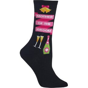 Hot Sox Womens Noodles Socks, Black, 1 Pair, Womens Shoe 4-10