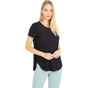 Beyond Yoga Womens Featherweight Spacedye On The Down Low Tee Deep Ocean Heather MD One Size