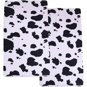 KWLOVER Soft Doggy Printed Fabric Crib Sheet for Boys Girls,2 Pack Crib Mattress Sheets or Toddler Bed Sheet, Baby Bassinet Sheets Fitted Crib Sheet (Cream) in Kuwait