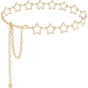 Liutufy Trendy Women's O-Ring Adjustable Waist Chain - Fashion Accessory for Jeans and Dresses