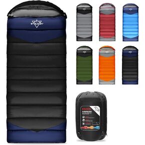 ETGLCOZY 0 Degree Winter Sleeping Bags for Adults, Cold Weather Portable Lightweight 3-4 Season Camping Sleeping Bags for Kids Girls Boys with Draft Tubes, 33.5in Wide Fits up to 6ft 6in Tall