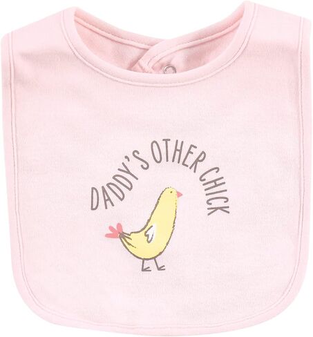 Hudson Baby Unisex Baby Cotton Bibs, Modern Rainbow, One Size in Kuwait