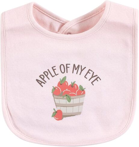 Hudson Baby Unisex Baby Cotton Bibs, Modern Rainbow, One Size in Kuwait