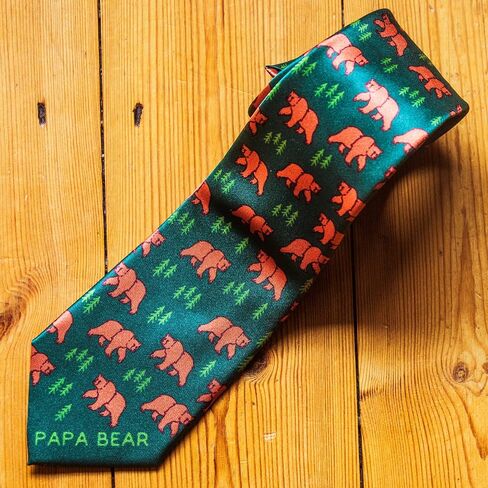 Crazy Dog T-Shirts Best Dad By Par Necktie Funny Golf Lover Father's Day Tie For Papa in Saudi Arabia