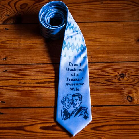 Crazy Dog T-Shirts Best Dad By Par Necktie Funny Golf Lover Father's Day Tie For Papa in Saudi Arabia