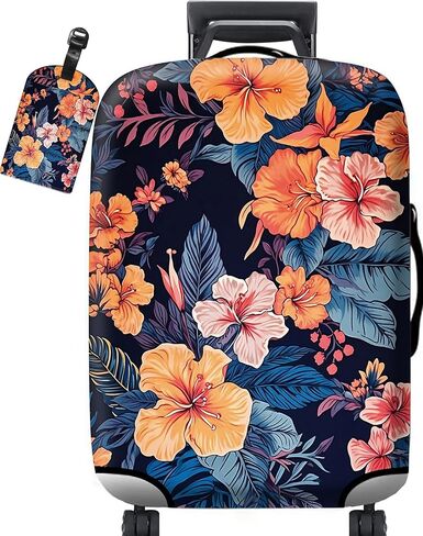 JYCUHTCL Luggage Cover for Suitcase with Luggage Tag Leopard Design 30-32 Inchs, Suitcase Cover Protect and Personalize Your Travel Companion in Kuwait