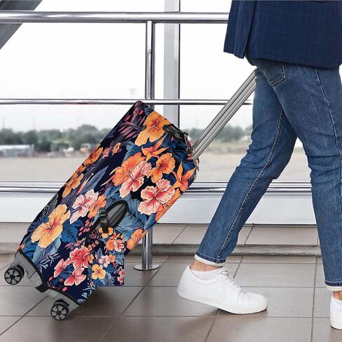 JYCUHTCL Luggage Cover for Suitcase with Luggage Tag Leopard Design 30-32 Inchs, Suitcase Cover Protect and Personalize Your Travel Companion in Kuwait