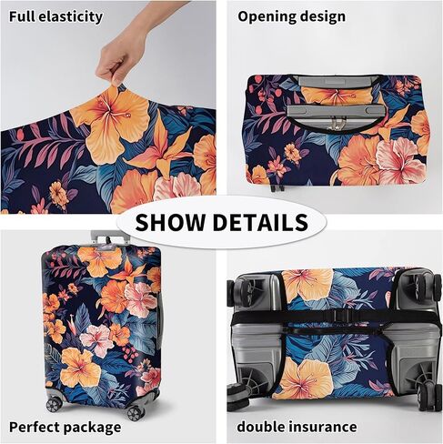 JYCUHTCL Luggage Cover for Suitcase with Luggage Tag Leopard Design 30-32 Inchs, Suitcase Cover Protect and Personalize Your Travel Companion in Kuwait