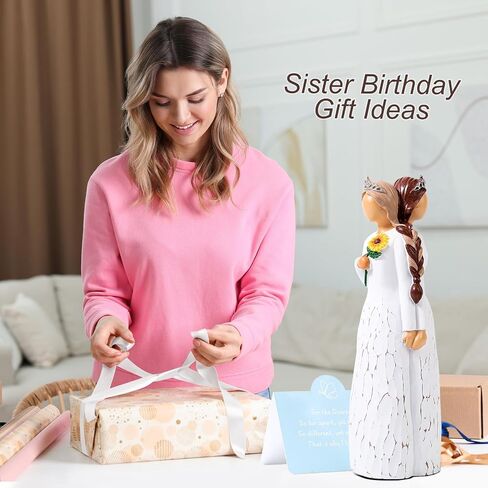Sister Gifts - Gifts for Sister - Sisters Birthday Gifts from Sister, Best Friend Friendship Gifts for Women, Personalized Sculpted Hand - Painted Figure, Ready to be Given as a Gifts for Women in Saudi Arabia
