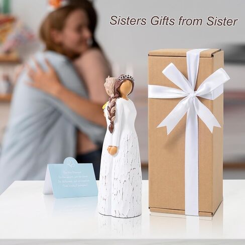 Sister Gifts - Gifts for Sister - Sisters Birthday Gifts from Sister, Best Friend Friendship Gifts for Women, Personalized Sculpted Hand - Painted Figure, Ready to be Given as a Gifts for Women in Saudi Arabia