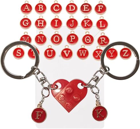jeunecheval Heart Keychain for Valentines Day Gifts for Him Boyfriend Couples Matching Stuff Friendship Gift in Saudi Arabia