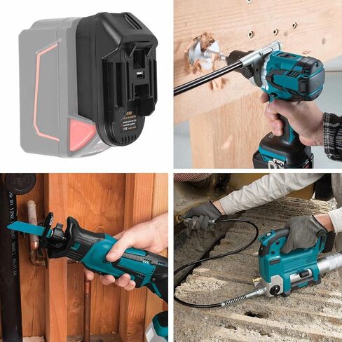 Fybemax Adapter M18V18 for Milwaukee M18 18V Battery to for Milwaukee V18 48-11-1830 48-11-2200 48-11-2230 18V NI-CD Tool (with USB Port) in Saudi Arabia