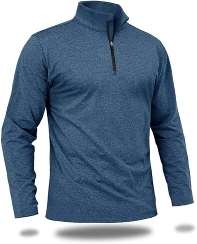 Boladeci Men's Quarter Zip Sweatshirts Premium Fleece Long Sleeve Lightweight Comfort 1/4 Zip Pullover Golf Shirts in Saudi Arabia
