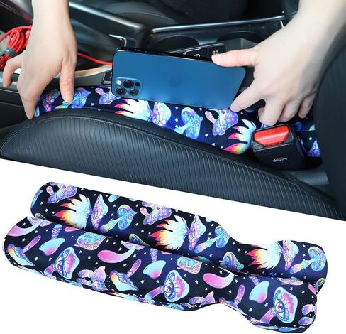 clothmile 2 Pack Car Seat Gap Filler, Universal Gap Stopper Gap Catcher Car Crevice Blocker Pad Universal Fit Organizer Stop Things from Dropping Under (Boho) in Saudi Arabia