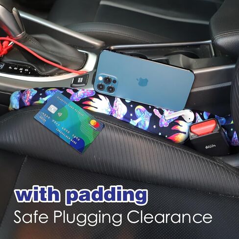 clothmile 2 Pack Car Seat Gap Filler, Universal Gap Stopper Gap Catcher Car Crevice Blocker Pad Universal Fit Organizer Stop Things from Dropping Under (Boho) in Saudi Arabia