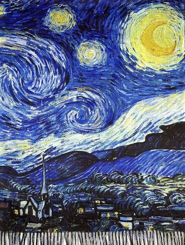 VENVSBEE Van Gogh Scarves Art Scarf for Women Best Gift Reversible Soft Cashmere Feel Shawl Wrap Doubleside Pashmina in Gift Box-22 Landscape in Saudi Arabia