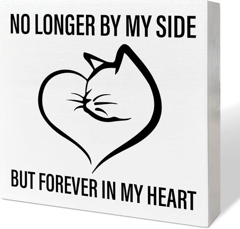 Memorial Gifts for Lose of Cat, Pet Sympathy Gifts Cat Remembrance Gifts Loss of Cat Bereavement Gifts, The Brightest Star in The Sky, Cat Memorial Desk Decor Wooden Box Sign in Saudi Arabia