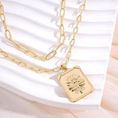 Rosedate Star Pendant Necklace for Women Multi-layer Star Necklace Pearl Starry Sky Pendant Necklace Stylish Design Diamond Jewelry for Women Girls in Kuwait