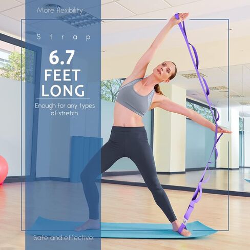 حزام تمارين التمدد من جيه بي إم مع 10 حلقات سميكة من حزام تمرين الجاذبية واللياقة البدنية in Kuwait