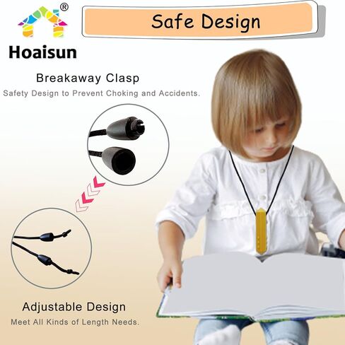 Chew Necklaces for Sensory Kids, 8 Pack Chewy Necklace Sensory Boys and Girls with Autism, ADHD, SPD, Biting, Silicone Teething Necklace Oral Chew Toys for Adults Reduce Chewing Anxiety Fidget in Saudi Arabia
