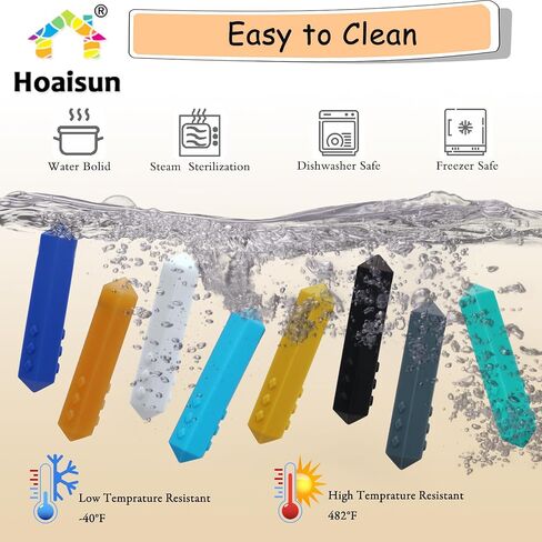 Chew Necklaces for Sensory Kids, 8 Pack Chewy Necklace Sensory Boys and Girls with Autism, ADHD, SPD, Biting, Silicone Teething Necklace Oral Chew Toys for Adults Reduce Chewing Anxiety Fidget in Saudi Arabia