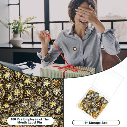 Yunlly 100 Pcs Lapel Pins: Employee Star Appreciation Pins - You Make a Difference - Team Gifts in Saudi Arabia