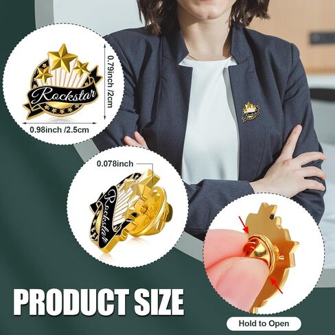 Yunlly 100 Pcs Lapel Pins: Employee Star Appreciation Pins - You Make a Difference - Team Gifts in Saudi Arabia