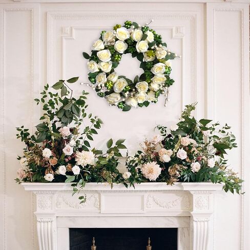 idyllic St. Patrick's Day Decoration Wreath for Front Door with Bowknot,Saint Patrick Day Decoration Wreath,Shamrock Clover Wreath for Kitchen Window Wall Party Home Decor in Saudi Arabia