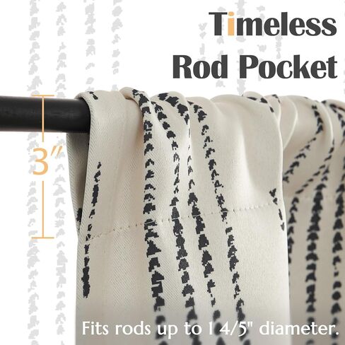 jinchan Boho Valance 95% Blackout Gold Geometric Foil Printed Valance for Kitchen Living Room Modern Farmhouse Room Darkening Bedroom Window Treatment Rod Pocket 1 Panel 16 Inch White in Kuwait