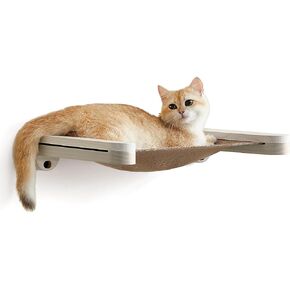 Feandrea Clickat Collection - No.007 Cat Shelf, Wall-Mounted Cat Perch for Indoor Cats, Cat Wall Shelves, Extremely Quick Assembly, Unlimited Expandability, Replaceable Module and Felt Pad