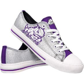 FOCO womens Ncaa College Team Logo Fashion Low Top Canvas Sneakers Shoes