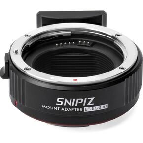 SNIPIZ EF-EOS R2 Lens Mount Adapter EF/EF-S Lens to RF Mount Camera Autofocus Lens Adapter Converter Ring Compatible with Canon EF/EF-S Lens to EOS R RP R3 R5 R50 R6 R7 R8 R10 Cameras