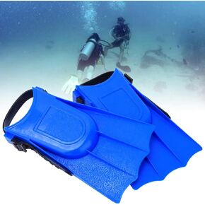 2pcs Snorkel Fins Swim Flippers Short Swim Fins with Double Channel Drain Hole for Snorkeling Diving Swimming Kids