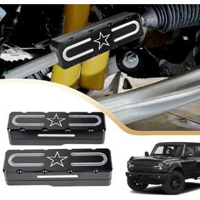2PCS New Tie Rod Sleeves Aluminum Alloy Tie Rod Brace Accessories for Ford Bronco Base,for Big Bend,for Black Diamond,for Outer Banks,for Badlands,for Wildtrak (non Hoss 3.0) 2021-2023