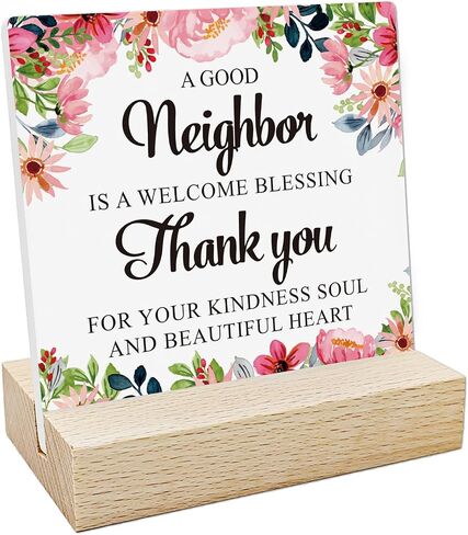 REWIDPARTY Birthday Gifts for Friend Motivational Friendship Ceramic Decorative Sign Keepsake Appreciation Gifts for Best Friend Ceramic Desk Sign Plaque with Wooden Stand for Home Office Decor in Saudi Arabia